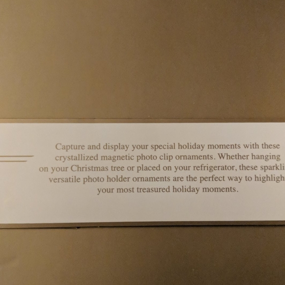 NWOT Swarovski Crystallized Photo Clip Ornaments - Picture 6 of 6